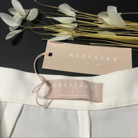 KEEPSAKE NWT Just Mine Wide Leg Pant in Ivory - Picture 8 of 10